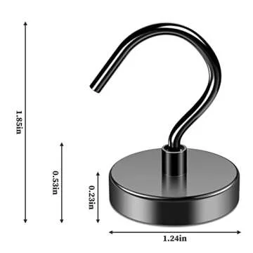 Grtard Magnetic Hooks Heavy Duty, 110 lbs Strong Magnet Hook for Cruise Cabins, Large Magnetic Hooks...