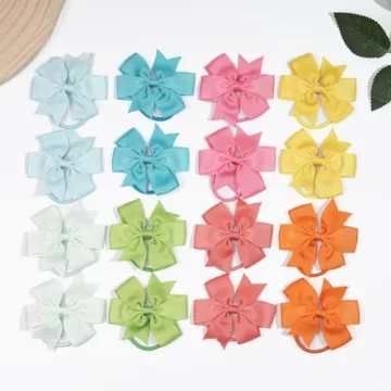 Gorgeous 40Pcs Grosgrain Hair Bows for Girls
