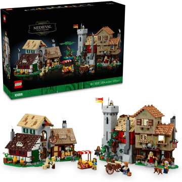 LEGO Icons Medieval Town Square Set with Minifigures - 10332