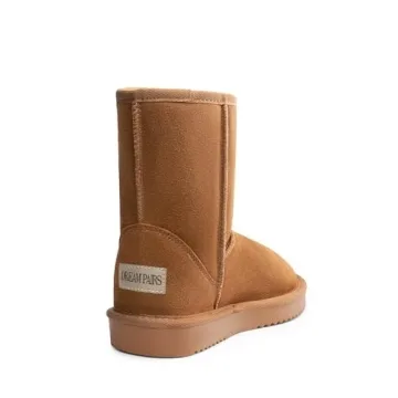 DREAM PAIRS Women's Mid Calf Winter Snow Boots FuzzyClassic Mid Boot,Size 8,Chesnut