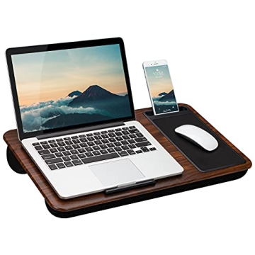 LAPGEAR Home Office Lap Desk with Device Ledge - Comfort & Productivity