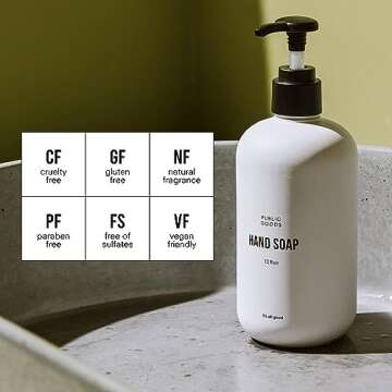 Public Goods Hand Soap | Cleansing Soap for Kitchen & Bathroom | Made with Natural Essential Oils | ...