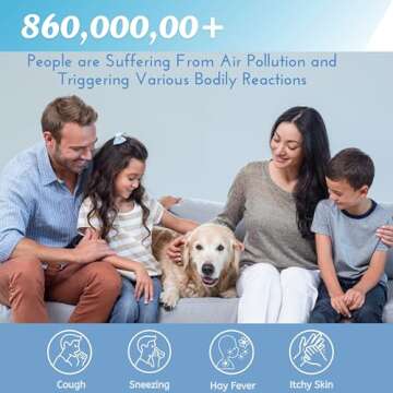 Nispira AER1 Filter Replacement for Holmes Air Purifier HAPF30AT HAP242-NUC Total Air 4 HEPA 4 Carbon Booster, Remove Odor Smoke VOCs 1.2 x 10 x 4.6 Inches