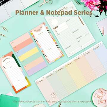 Oriday Weekly Planner Notepad - Colorful Planning Companion