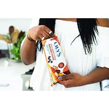 LILY'S Semi Sweet Style No Sugar Added Baking Chips, Gluten Free, Bulk, 9 oz Bags (12 Count)