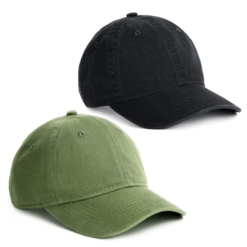 FURTALK Toddler Baseball Hat Kids Boys Girls Adjustable Washed Cotton Baseball Cap with Ponytail