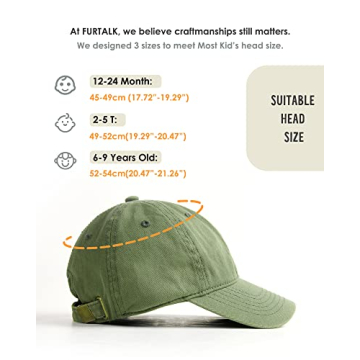 FURTALK Adjustable Toddler Baseball Hat for Boys and Girls