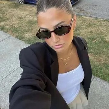 Laurinny Retro Oval Sunglasses - Vintage Chic Style