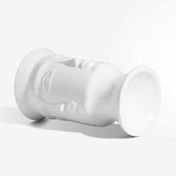 ComSaf Ceramic Flower Vase Set of 2 - Modern White Décor