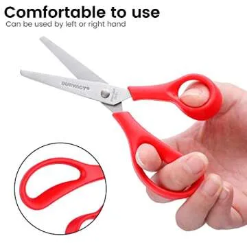 Kids Scissors 6-Pack, Scissors for School, Safety Scissors, Blunt Tip Scissors,Multipurpose Scissors Bulk,5.5 Inch