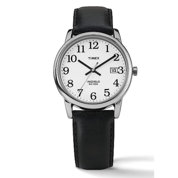 Timex Easy Reader 35mm Leather Strap Watch
