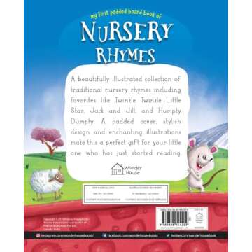 Nursery Rhymes Board Book: Illustrated Classic Nursery Rhymes (My First Book series)