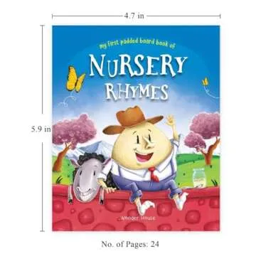 Nursery Rhymes Board Book for Toddlers - Interactive Fun!