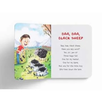 Nursery Rhymes Board Book for Toddlers - Interactive Fun!