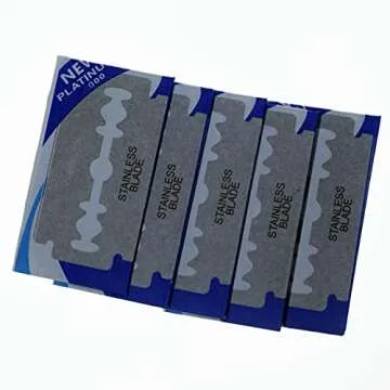 20 Pcs Double Edge Safety Razor Blades - Men’s and Women’s Stainless Steel Safety Razor Blades f...