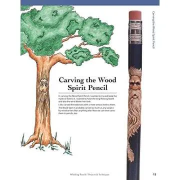 Whittling Pencils: Projects and Techniques (Fox Chapel Publishing) Learn the Slender Craft of Pencil Carving with Step-by-Step Instructions for a Santa, Wood Spirit, Leprechaun, & Uncle Sam