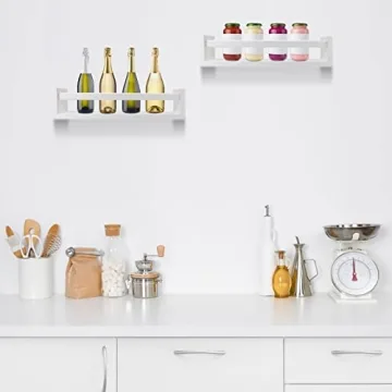 ZLchair BOMID Nursery Shelves Set of 2 Floating Bookshelves