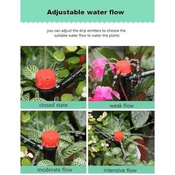 La Farah 50pcs Adjustable Drip Emitters for Drip Irrigation