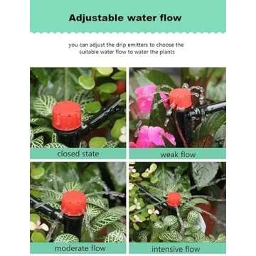 La Farah 50pcs Adjustable Drip Emitters for Drip Irrigation