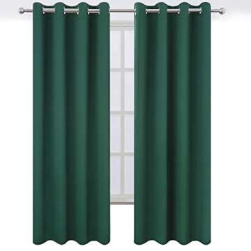 LEMOMO Dark Green Blackout Curtains for Any Room