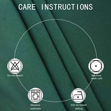 LEMOMO Dark Green Blackout Curtains for Any Room