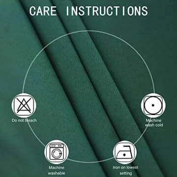 LEMOMO Dark Green Blackout Curtains for Any Room