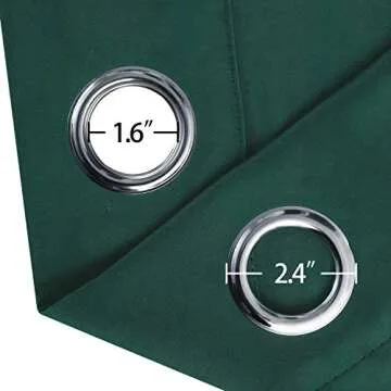 LEMOMO Dark Green Blackout Curtains for Any Room