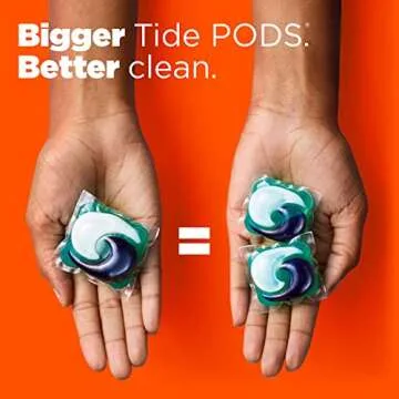 Tide Hygienic Clean Heavy 10x Duty Power PODS Laundry Detergent Soap Pods, Original, 48 count, For Visible and Invisible Dirt (Packaging May Vary)