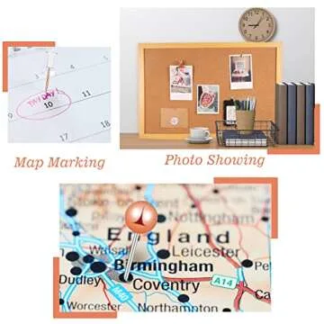 Shop 310 Pcs Rose Gold Push Pins Set for Stylish Organization