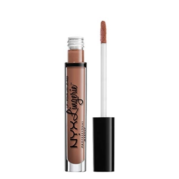 NYX PROFESSIONAL MAKEUP Lip Lingerie Matte Liquid Lipstick - Baby Doll, Shimmery Light Pink