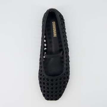 Stylish CUSHIONAIRE Woven Ballet Flat with Memory Foam