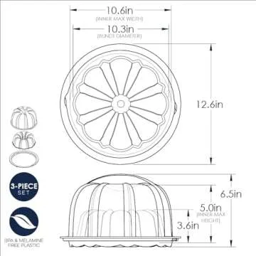 Nordic Ware Bundt Pan with Cake Keeper - 12 Cup Capacity