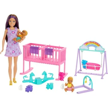 Barbie Skipper Doll & Nursery Playset with Accessories for Imaginative Play