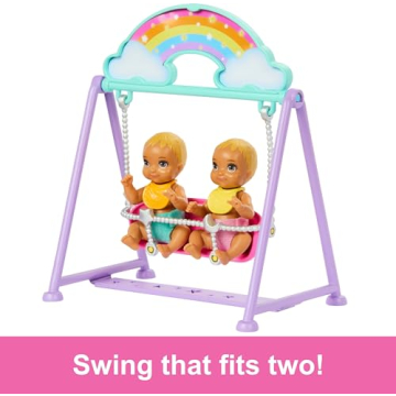 Barbie Skipper Twin Nursery Playset with Twin Baby Dolls