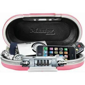 Set Your Combo Master Lock Personal Safe in Pink
