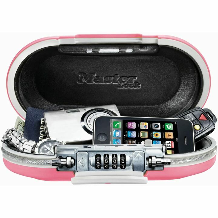 Set Your Combo Master Lock Personal Safe in Pink