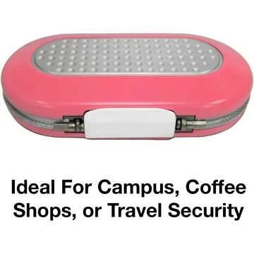 Set Your Combo Master Lock Personal Safe in Pink