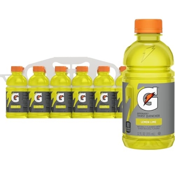 Gatorade Thirst Quencher Lemon Lime Hydration Drink - 12 Pack of 12 Fl Oz Bottles