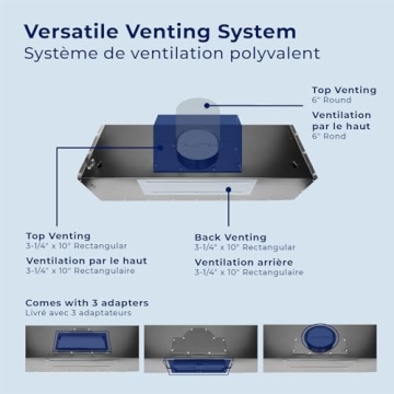 Hauslane Range Hood 30" Under Cabinet For Powerful Ventilation