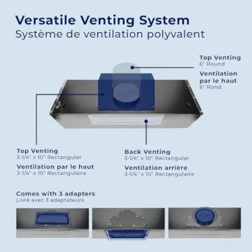 Hauslane Range Hood 30" Under Cabinet For Powerful Ventilation