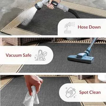 nuLOOM 10' x 12' Outdoor Area Rug - Sleek Design