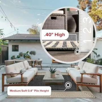 nuLOOM 10' x 12' Outdoor Area Rug - Sleek Design