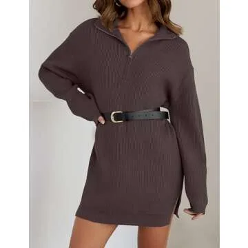 ZESICA Women's Mini Sweater Dress | Cozy Fall Style