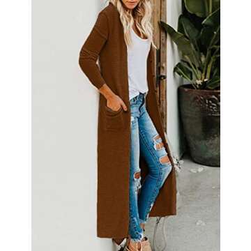 Hibluco Women's Pocket Cardigan - Lightweight & Stylish