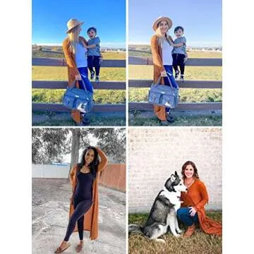 Hibluco Women's Pocket Cardigan - Lightweight & Stylish