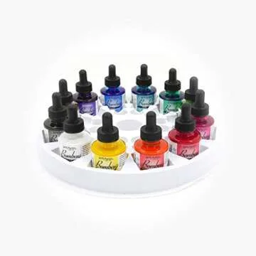 Dr. Ph. Martin's Bombay India Ink (Set 1) Ink Set, 1.0 oz, Set 1 Colors, 1 Set of 12 Bottles