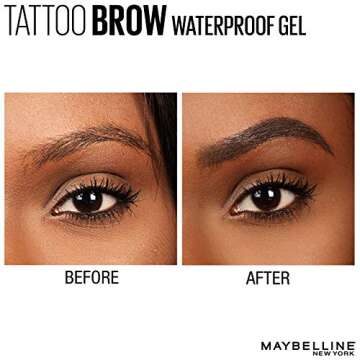 Maybelline TattooStudio Waterproof Eyebrow Gel Makeup 1 Count