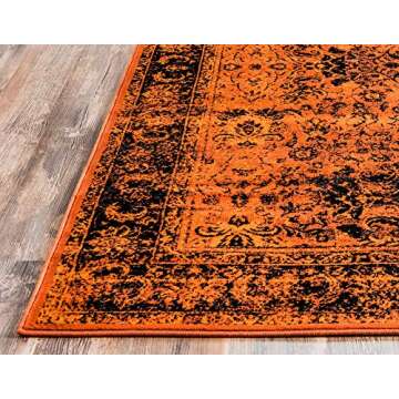 Unique Loom Imperial Collection Distressed, Modern, Traditional, Bright Colors, Vintage, Border Area...