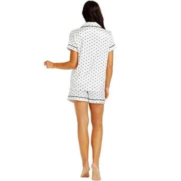 Luxurious Lonxu Women's Satin Pajamas Set for Comfort