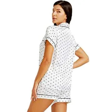 Luxurious Lonxu Women's Satin Pajamas Set for Comfort